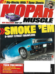 MOPAR MUSCLE 2010 AUG - SUPER BEE 440X6, '09 BLOWN HEMI CHALLENGER DROPTOP*